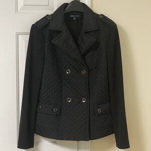 Jones New York Double-Breasted Quilted-Front Jacket